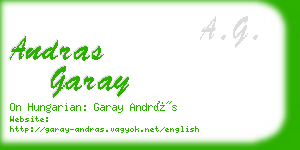 andras garay business card